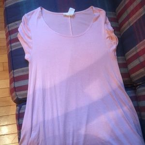 Pink cotton shift dress